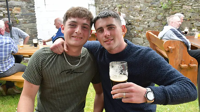 At the Horse and Hound, Skibbereen were John Mulhern, Drimoleague and Fionn McDonald, Skibbereen. (Photos: Anne Minihane)