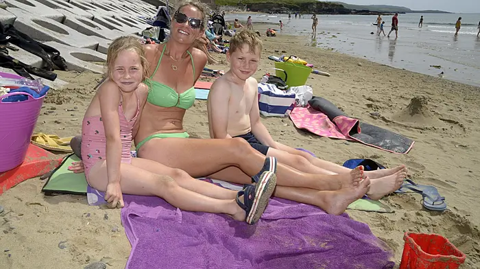At Garrettstown were Cliodhna O’Sullivan and her children Donnacha and Izzy from Kinsale (Photo: Denis Boyle)