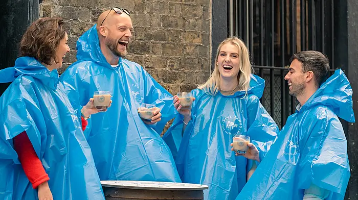 Outdoor socialising in the rain? No problem thanks to West Cork brand's new poncho Image