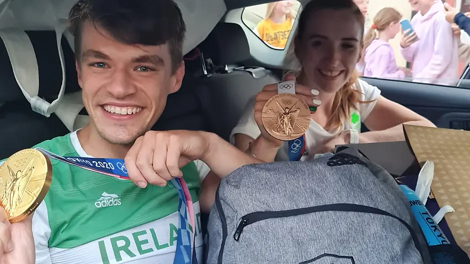 WATCH: Olympic heroes Fintan McCarthy and Emily Hegarty are back home in Skibbereen! Image