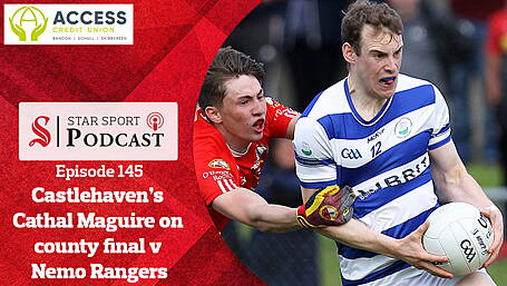 PODCAST: Castlehaven's Cathal Maguire on county final v Nemo Rangers and weekend sporting review Image