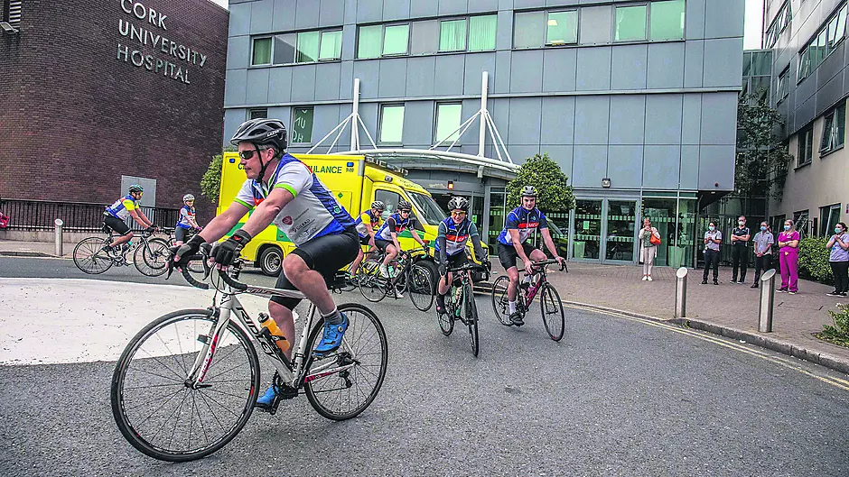 Prof Gerry remembered as part of frontline Covid charity cycle Image