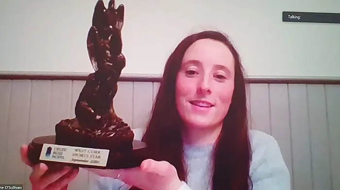 WATCH: Áine Terry O'Sullivan picks up Celtic Ross Hotel West Cork Sports Star monthly award Image