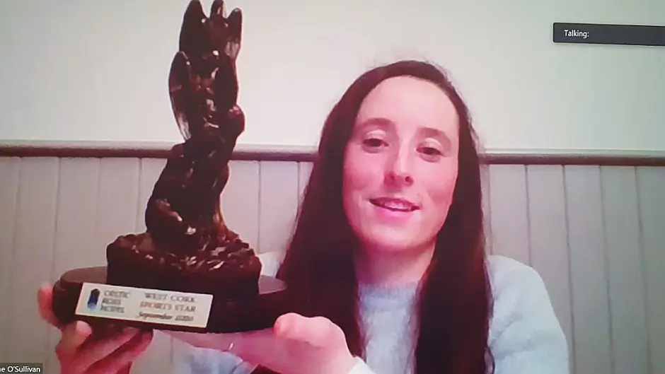 WATCH: Áine Terry O'Sullivan picks up Celtic Ross Hotel West Cork Sports Star monthly award Image