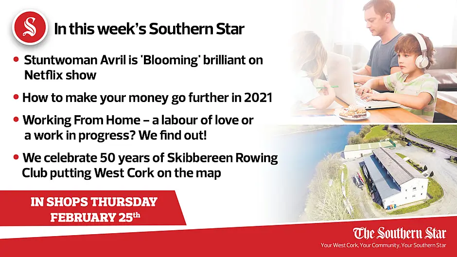 In this week's Southern Star: Stuntwoman Avril is 'Blooming' brilliant on Netflix show; 50 years of Skibbereen Rowing Club; FREE Guide to Making Your Money go Further in 2021 Image