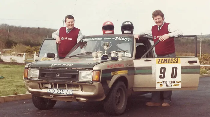 Going, going, gone! John Hodnett had plenty of ups and downs in his rallying career Image