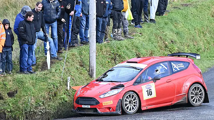 Daniel Cronin races to eighth place in his first-ever Donegal Rally Image