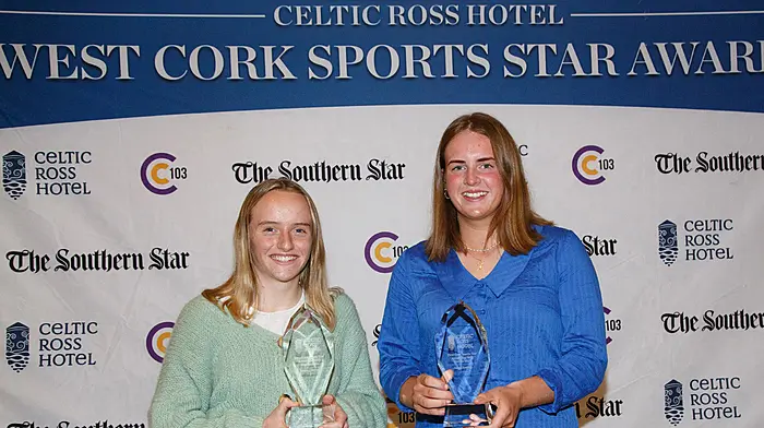 Rising Cork camogie stars Millie Condon and Fiona Twohig honoured with West Cork Sports Star Youth awards Image
