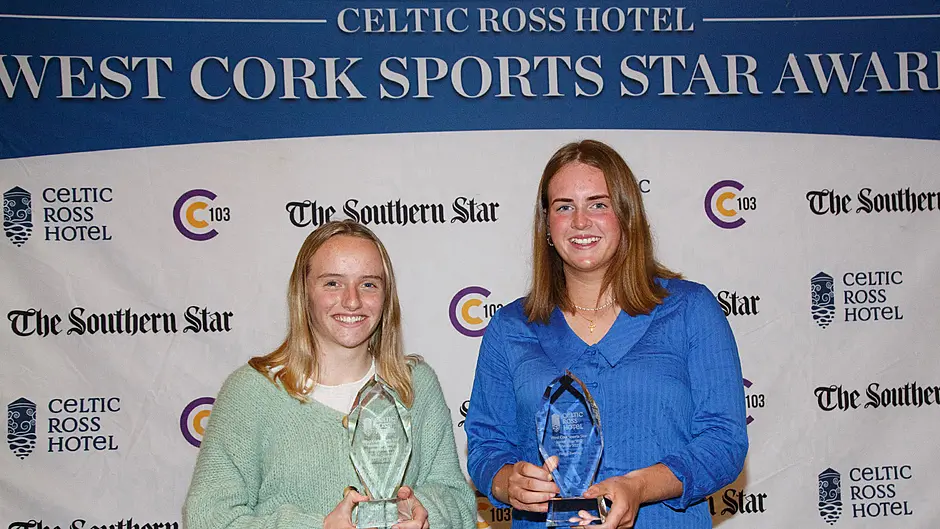 Rising Cork camogie stars Millie Condon and Fiona Twohig honoured with West Cork Sports Star Youth awards Image