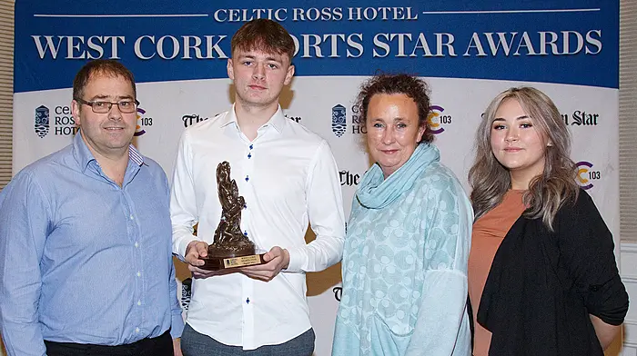 West Cork Sports Star monthly award is very safe in Cathal Wilson’s hands Image
