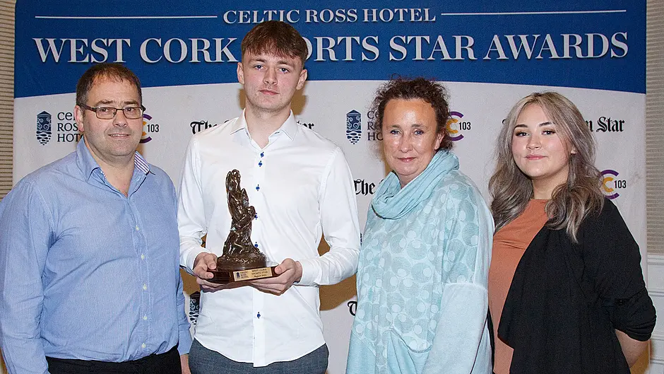 West Cork Sports Star monthly award is very safe in Cathal Wilson’s hands Image