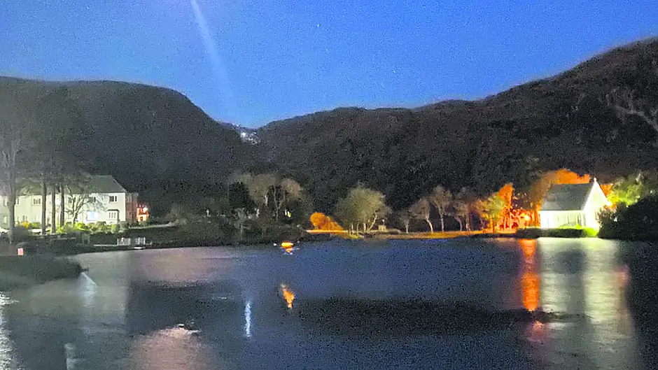 Searchlight was used to find two missing Gougane Barra walkers Image