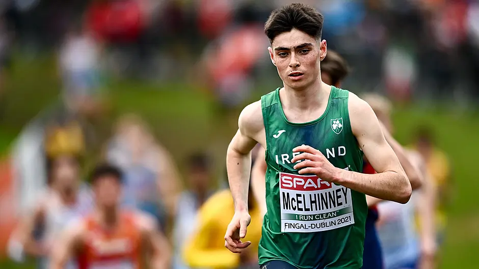 Darragh McElhinney sets new national U23 men's 1500m record in Belgrade Image
