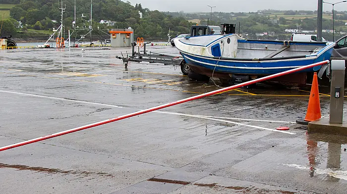 More damage to controversial barrier installed at Keelbeg Pier Image
