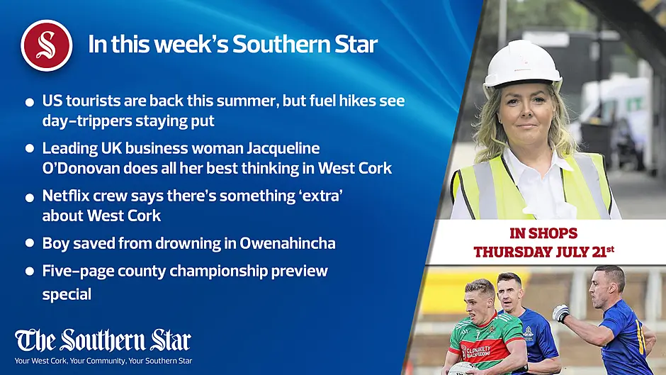 In this week's Southern Star: US tourists are back this summer but fuel hikes see day-trippers staying put, Boy saved from drowning in Owenahincha & Five-page county championship preview special Image