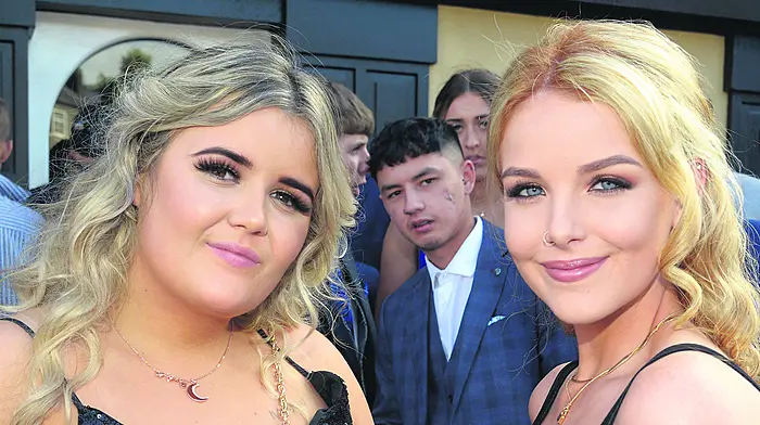 Leah Kelleher and Kelly Holland at the St Brogan’s College Bandon graduation. 
(Photo: Denis Boyle)