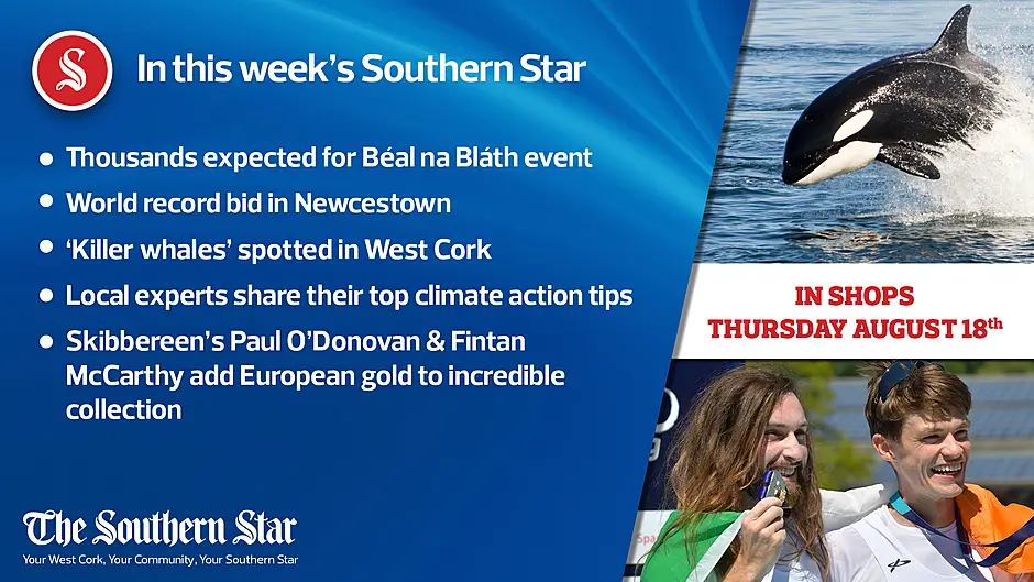 In this week's Southern Star: Thousands expected for Béal na Bláth event, World record attempt in Newcestown, Skibbereen's Paul O'Donovan and Fintan McCarthy add European gold to incredible collection Image