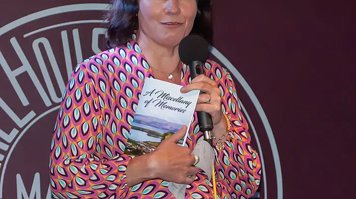 Bantry journalist Alison O’Connor launched an autobiography by The Southern Star’s Bantry correspondent Ann Creedon at The Mariner last week.              	          (Photo: Evan Doak)