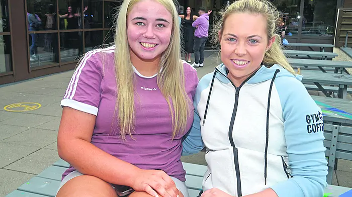 Katelyn Looney and Louise Hurley at St Brogan’s College in Bandon. (Photo: Denis Boyle)