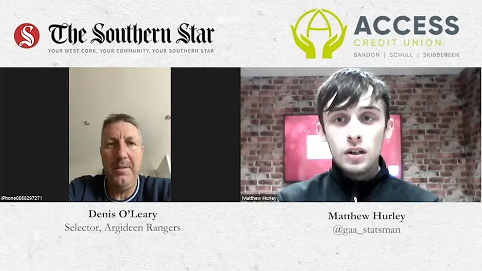WATCH: Argideen Rangers selector Denis O'Leary ahead of Carbery JAFC Final Image