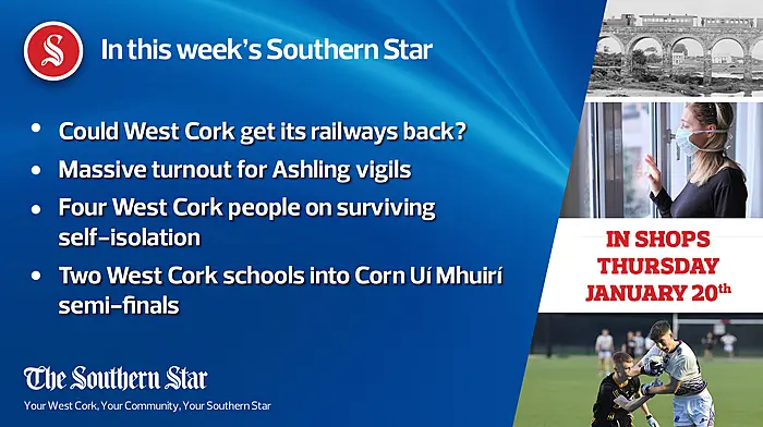 In this week's Southern Star: Could West Cork get its railways back? Massive turnout for Ashling vigils Image
