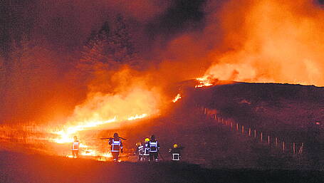 Property could be at risk from gorse fires Image