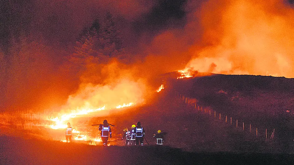 Property could be at risk from gorse fires Image