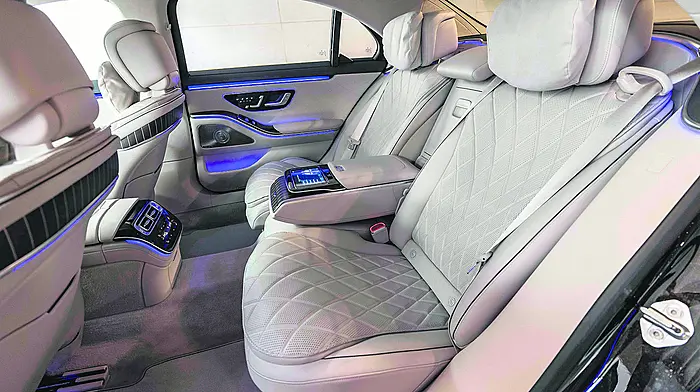 New Mercedes-Benz S-Class (interior rear)