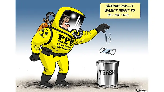 COLM TOBIN: Unmasking for a modest Freedom Day while Putin wages his war Image
