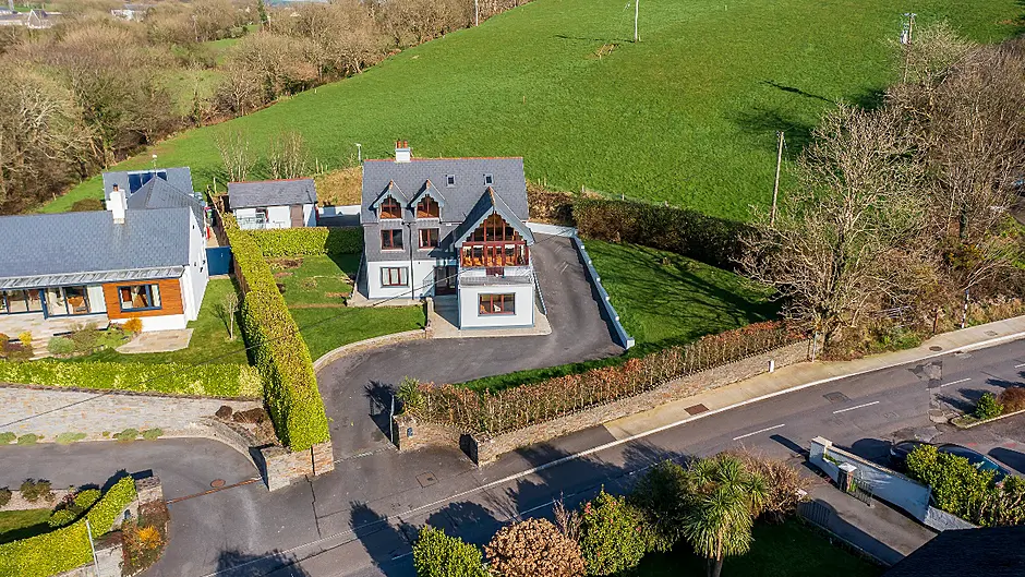The spacious house is laid out over three different levels  to offer the best views over Clonakilty Bay and Inchydoney.