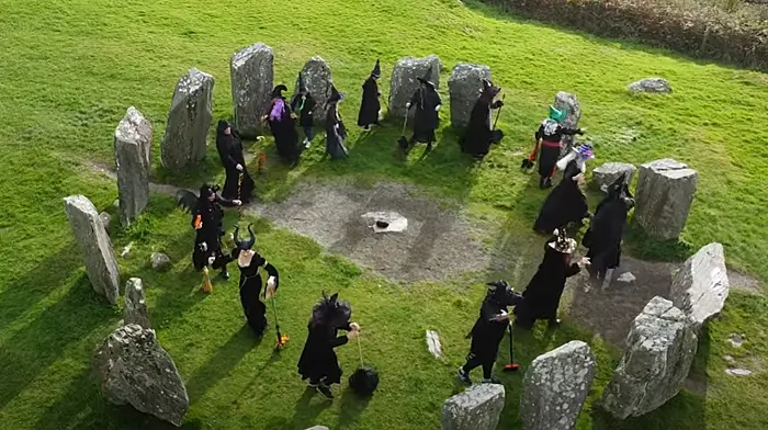 WATCH: Witches are Leap-in around the Drombeg Circle for Scarecrow Festival Image