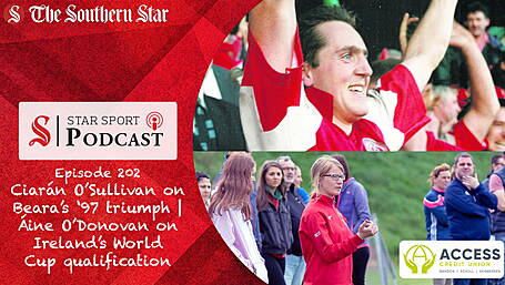 PODCAST: Ciarán O’Sullivan on Beara’s ‘97 county final triumph | Bandon AFC's Áine O’Donovan on Ireland’s World Cup qualification Image