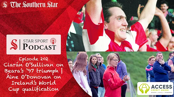 PODCAST: Ciarán O’Sullivan on Beara’s ‘97 county final triumph | Bandon AFC's Áine O’Donovan on Ireland’s World Cup qualification Image