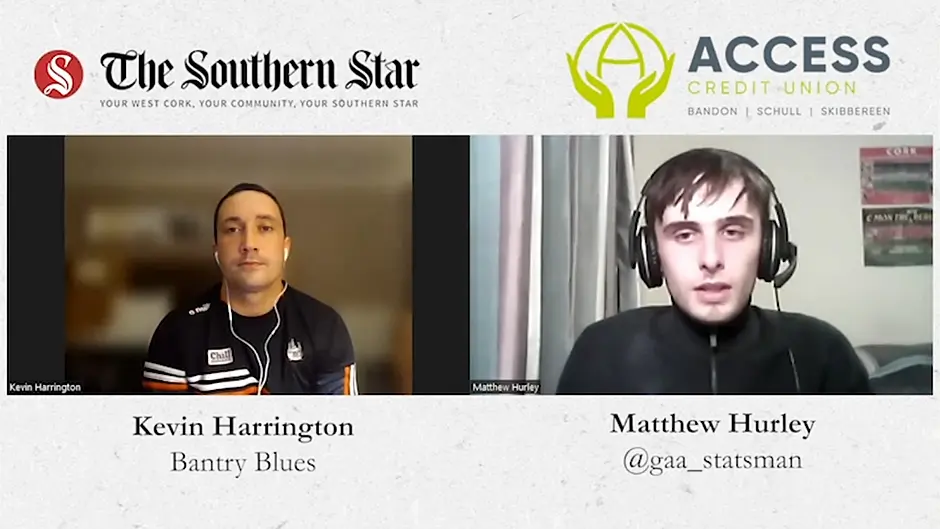 WATCH: Bantry Blues' Kevin Harrington ahead of county final Image