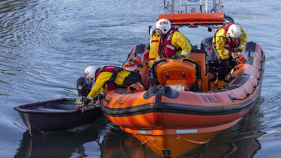 Man rescued by Union Hall RNLI in Glandore Harbour Image