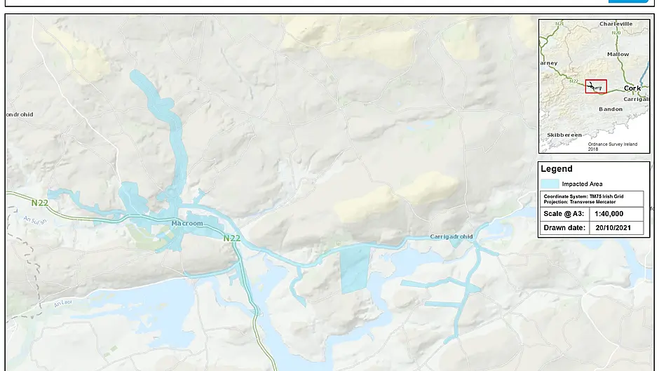 Boil Water Notice issued for customers in Macroom Image