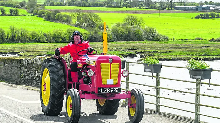 Michael Ryan from Ballinascarthy taking part in a David Brown 990. 
(Photo: David Patterson)