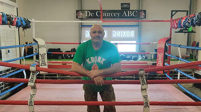 De Courcey ABC packing punch in new Bandon base Image