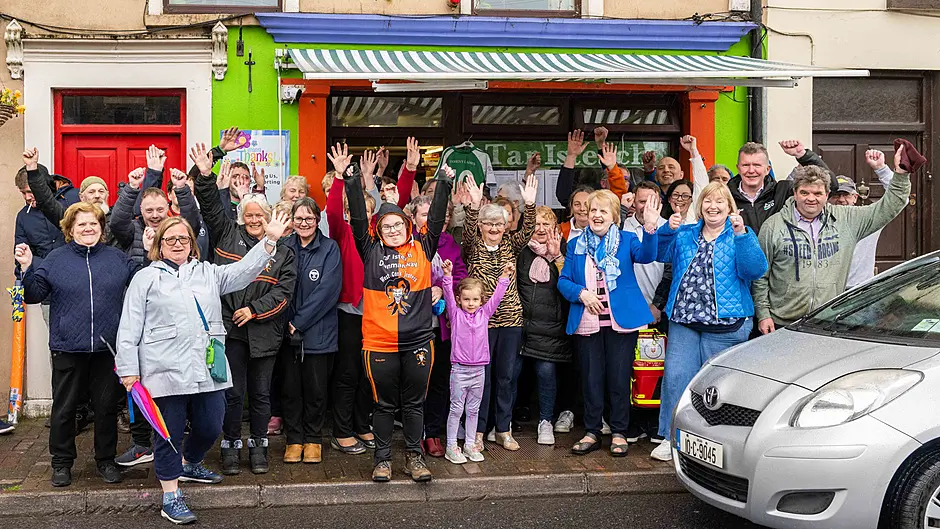 Tar Isteach charity shop in Dunmanway held its 15th birthday celebrations on Thursday last. Many local residents and business people attended the event, where donations were handed out to local charities. (Photo: Andy Gibson)