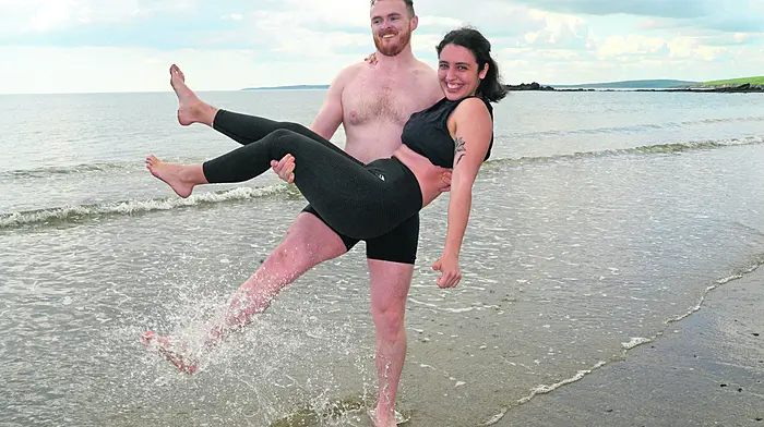 Enjoying the sunshine at Garrettstown were Richard Bradfield from Ballinhassig with his girlfriend Alicia Gonzalez. (Photo: Denis Boyle)