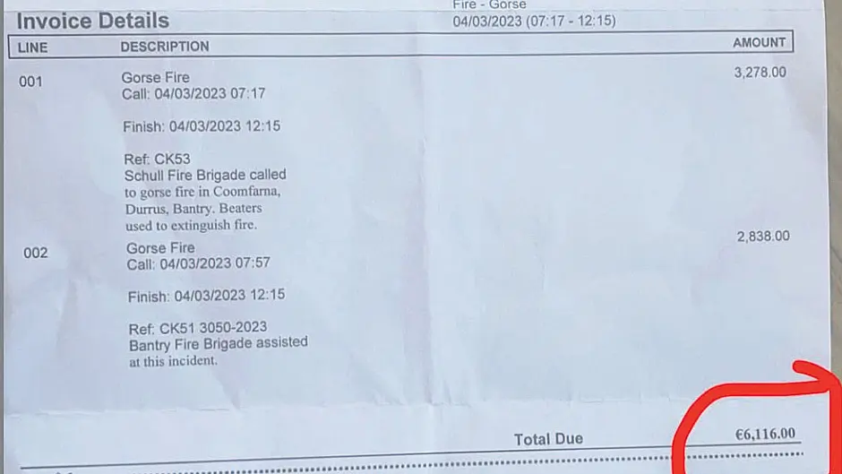 Council may ‘waive’ more gorse fire bills Image