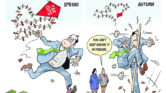 The temperature is rising, but it’s not climate change – it’s Leinster House! Image