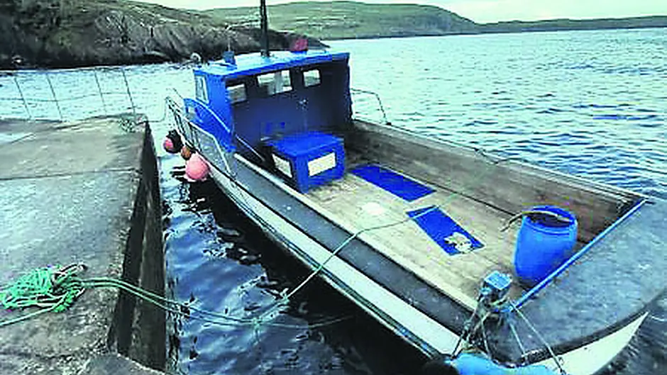 Boat totally destroyed in Dursey Sound Image
