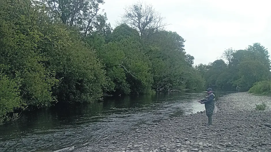 Anglers demanding action as river’s level falling since flood relief works Image
