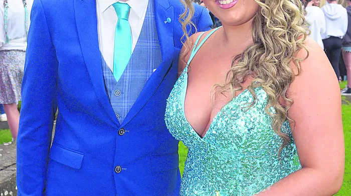 Garry Hurley from Innishannon and Leanne O’Mahony from Waterfall at the St Brogan’s College grads in Bandon. 
(Photo: Denis Boyle)