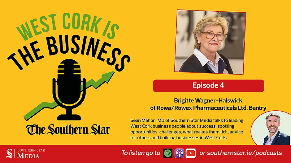 PODCAST: Brigitte Wagner-Halswick on owning and running a pharmaceutical company from West Cork Image