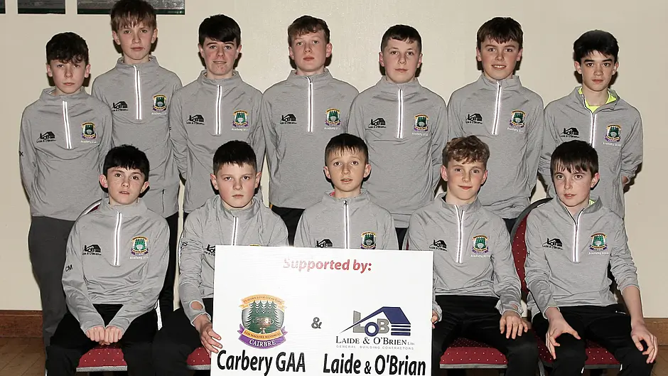 Hamilton High School's young footballers who took part in the Carbery Academy.