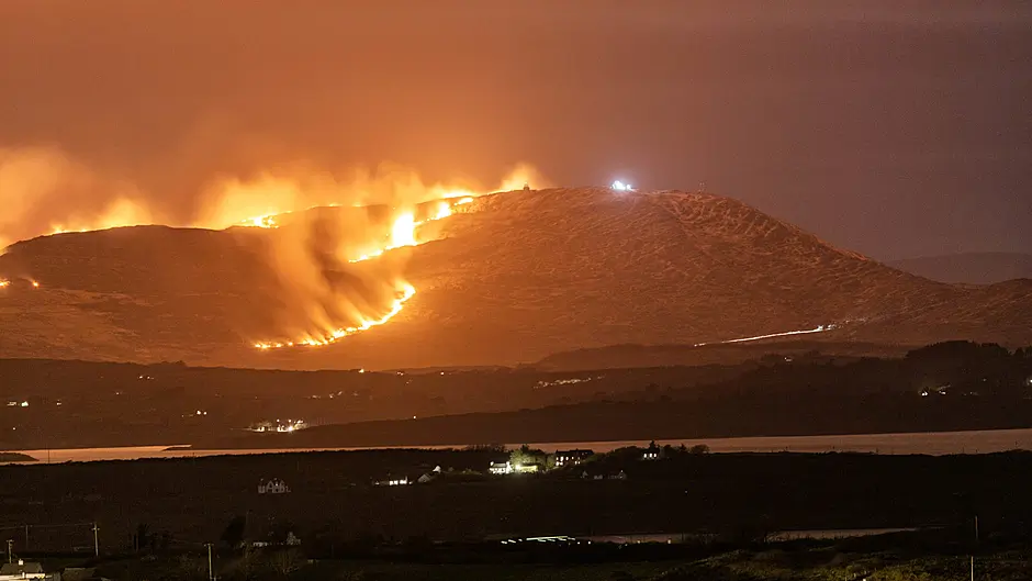 Major gorse fire on Mount Gabriel Image