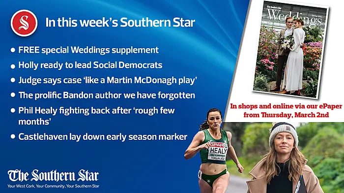 In this week's Southern Star: FREE special Weddings supplement, Holly ready to lead Social Democrats, Phil Healy fighting back after 'tough few months' & more Image