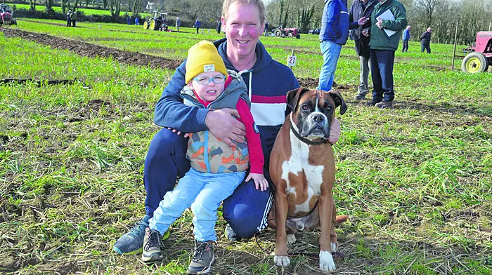 Christopher and Denis Griffin with ‘Buster.’                (Photo: Denis Boyle)